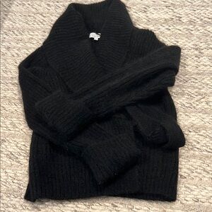 & Other Stories Black Knit Cardigan Sweater